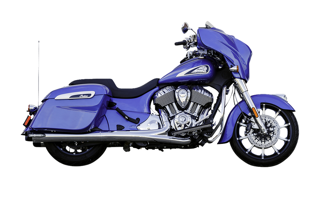 S&S CYCLE 4" Broadhead Slip-On Mufflers - Slash Cut - Chrome 550-1076
