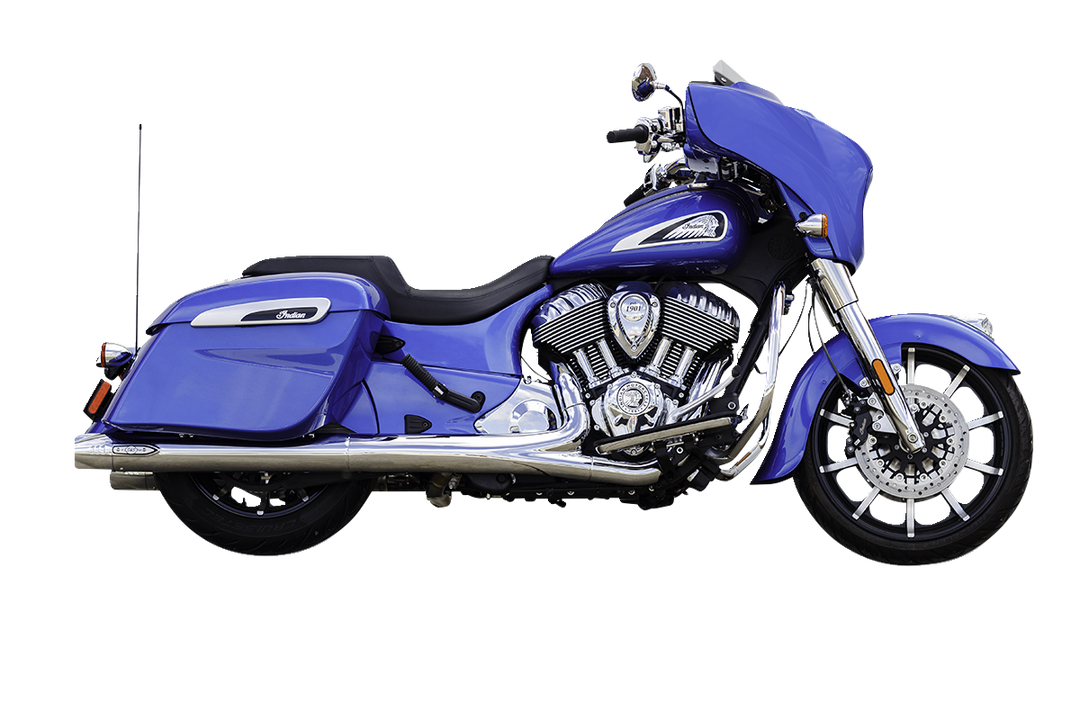 S&S CYCLE 4" Broadhead Slip-On Mufflers - Fishtail - Chrome 550-1077