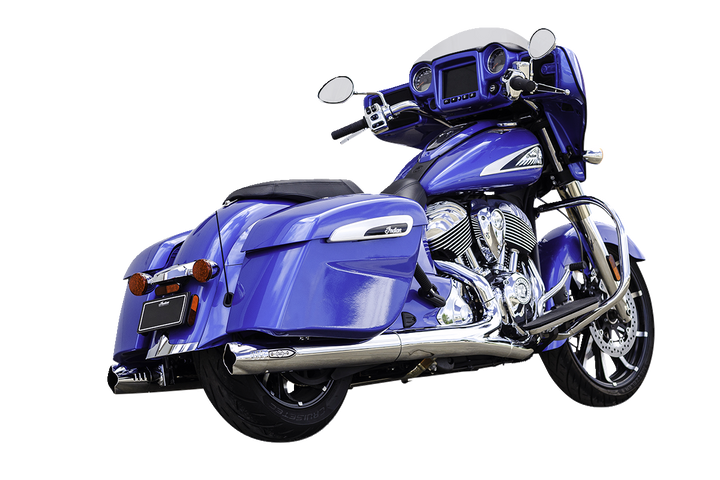 S&S CYCLE 4" Broadhead Slip-On Mufflers - Fishtail - Chrome 550-1077