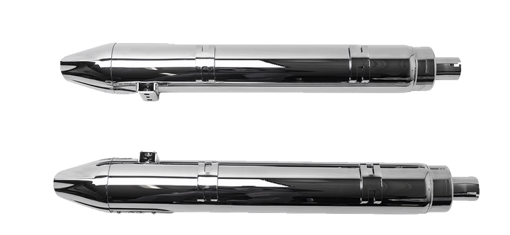 S&S CYCLE 4" Broadhead Slip-On Mufflers - Fishtail - Chrome 550-1077