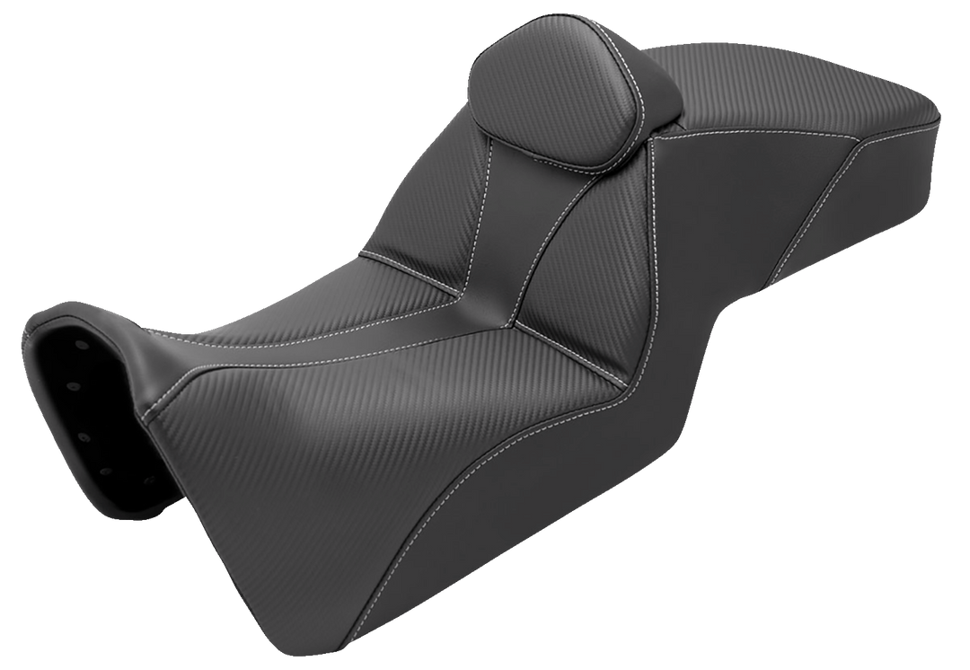 SADDLEMEN Adventure Tour Seat - Low - w/ Backrest - Black - Pan Am '21-'24 821-34-201BR