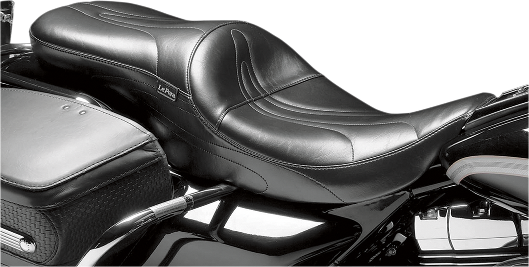 LE PERA Sorrento 2-Up Seat - Stitched - Black - FL '08-'25 LK-907