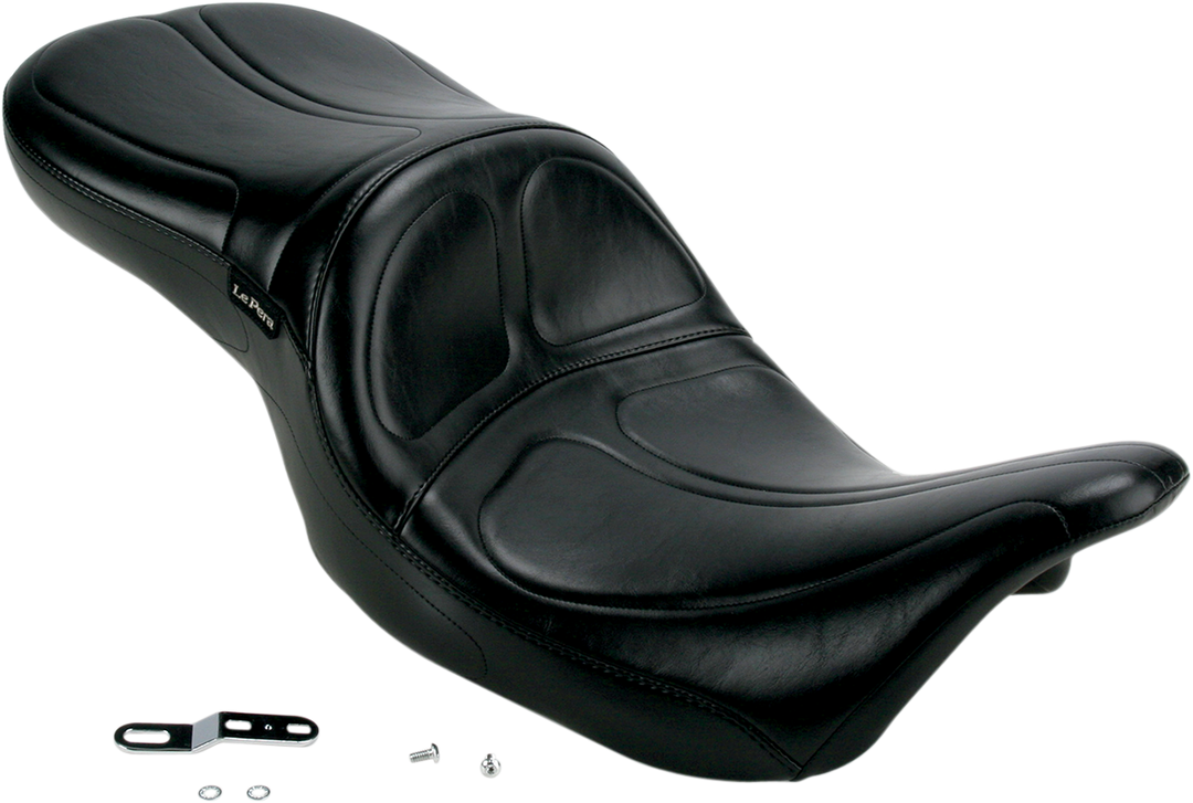LE PERA Maverick Seat - without Backrest - Stitched - Black - FL '08-'23 LK-957