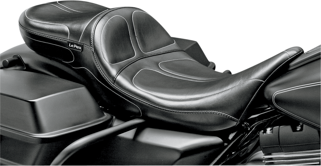LE PERA Maverick Daddy Long Legs Seat - Black - Stitched - FL '08-'25 LK-957DL
