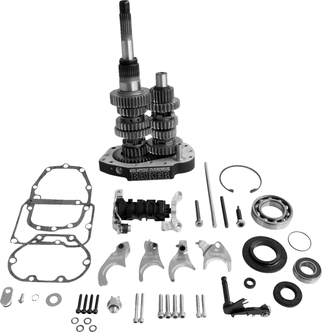 BAKER DRIVETRAIN Gear Set - Overdrive/6-Speed - Black - Softail/Dyna/FXR OD6-401S-03
