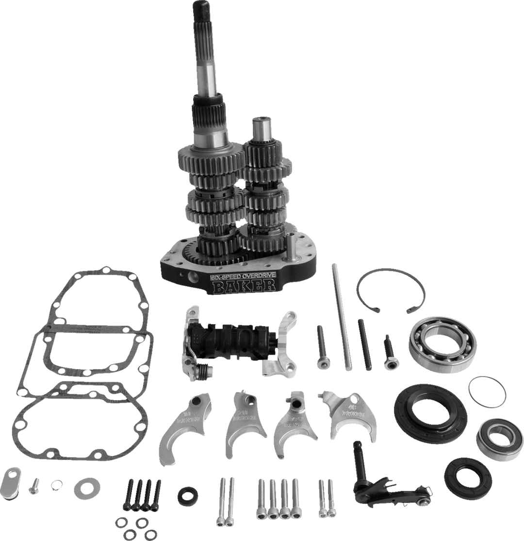 BAKER DRIVETRAIN Gear Set - Overdrive/6-Speed - Black - '00-'06 Harley-Davidson OD6-401P-03