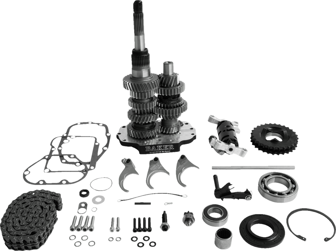 BAKER DRIVETRAIN Direct Drive Gear Set - 6-Speed - Black - '90-'97 Harley-Davidson DD6-411-03