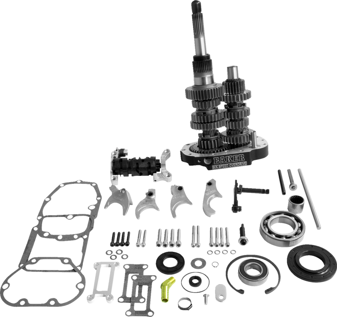 BAKER DRIVETRAIN Gear Set - Overdrive/6-Speed - Black - '02-'06 Touring OD6-404P2-03
