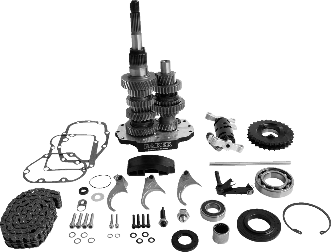 BAKER DRIVETRAIN Direct Drive Gear Set - 6-Speed - Black - '01-'06 Touring DD6-411P-03