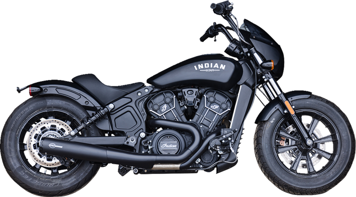 S&S CYCLE 2-into-1 Grand National Exhaust System - Black - 50-State 4111-266