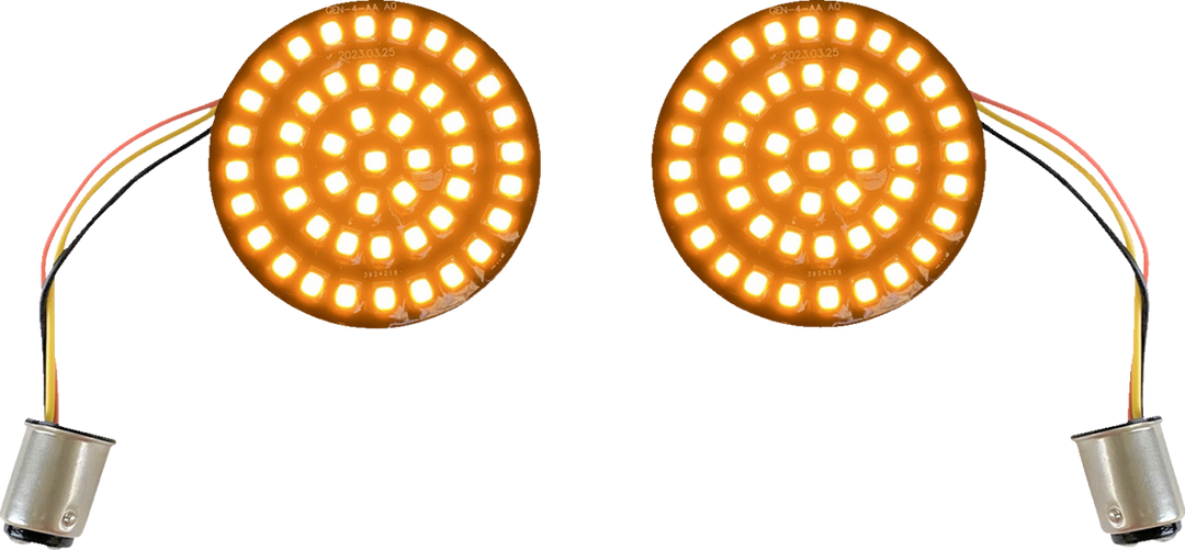CUSTOM DYNAMICS Turn Signal Insert - LED - Amber - 1157 GEN-4-A-1157