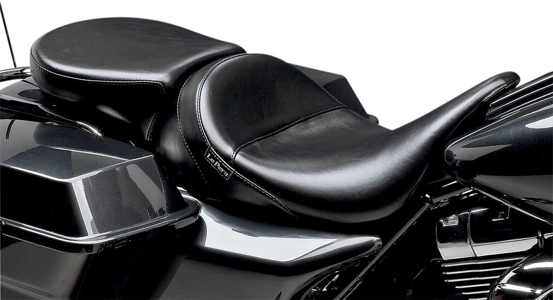 LE PERA Aviator Pillion Pad - Wide - Smooth - Black - FL '08-'25 LK-017PDX