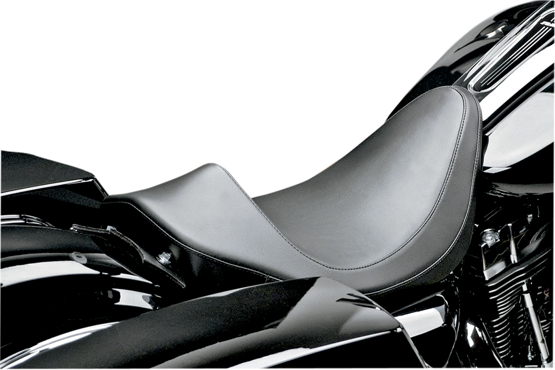 LE PERA Villain Solo Seat - Smooth - Black - FLH/FLT '08-'25 LK-807