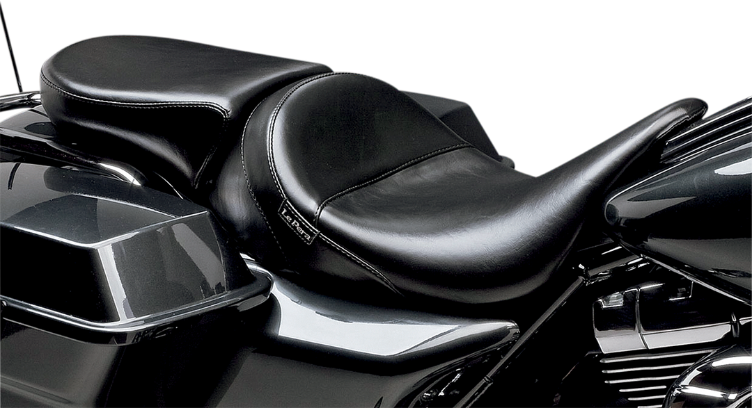 LE PERA Bare Bones Pillion Pad - Deluxe - Smooth - Black - FL '08-'23 LK-005PDX