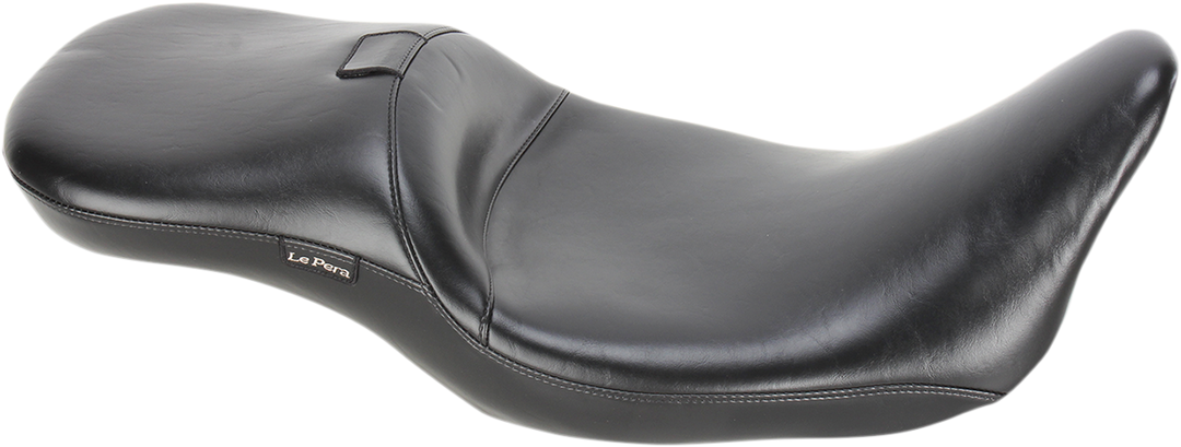 LE PERA Maverick Daddy Long Legs Seat - With Backrest - Black - Smooth - FL '08-'25 LK-957DLBRS