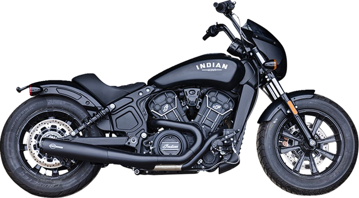 S&S CYCLE 2-into-1 Grand National Exhaust System - Black - Race Only 4111-266-R