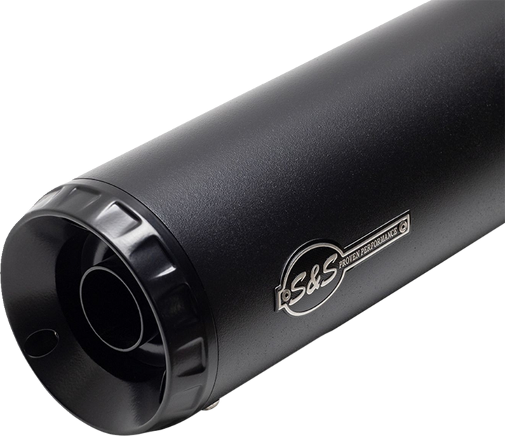 S&S CYCLE 2-into-1 Grand National Exhaust System - Black - Race Only 4111-266-R