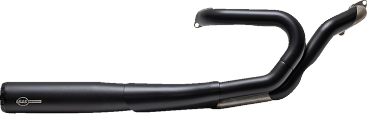 S&S CYCLE 2-into-1 Grand National Exhaust System - Black - Race Only 4111-266-R