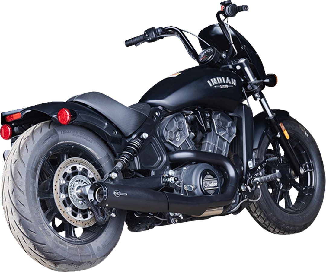 S&S CYCLE 2-into-1 Grand National Exhaust System - Black - Race Only 4111-266-R