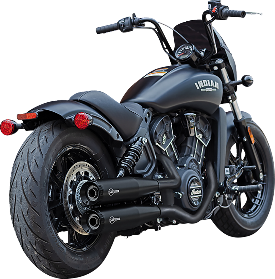 S&S CYCLE Grand National Slip-On Mufflers - Black - Race Only 4110-266-R