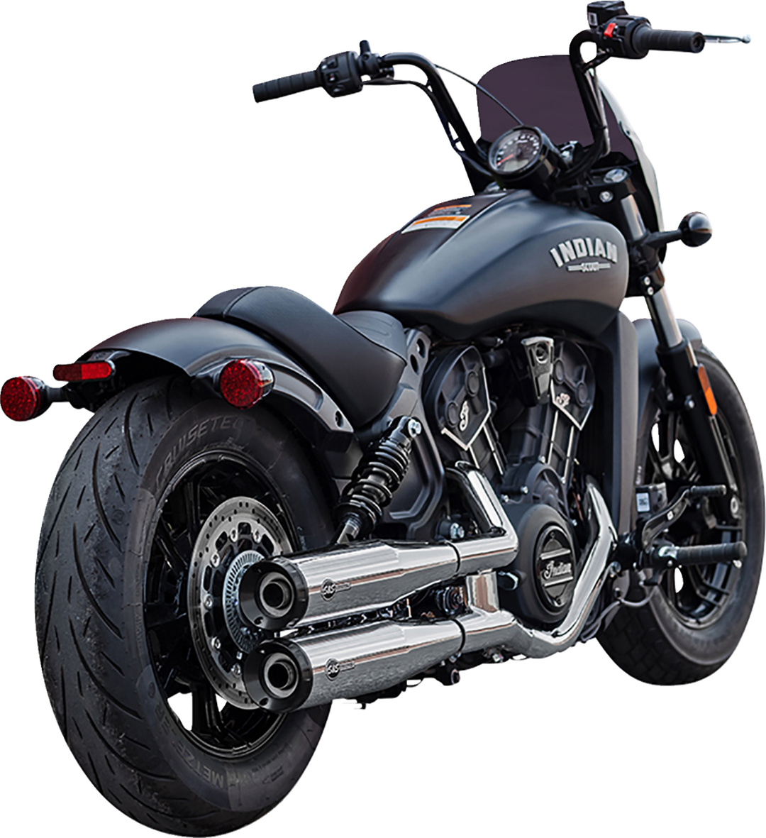 S&S CYCLE Grand National Slip-On Mufflers - Chrome - Race Only 4110-156-R