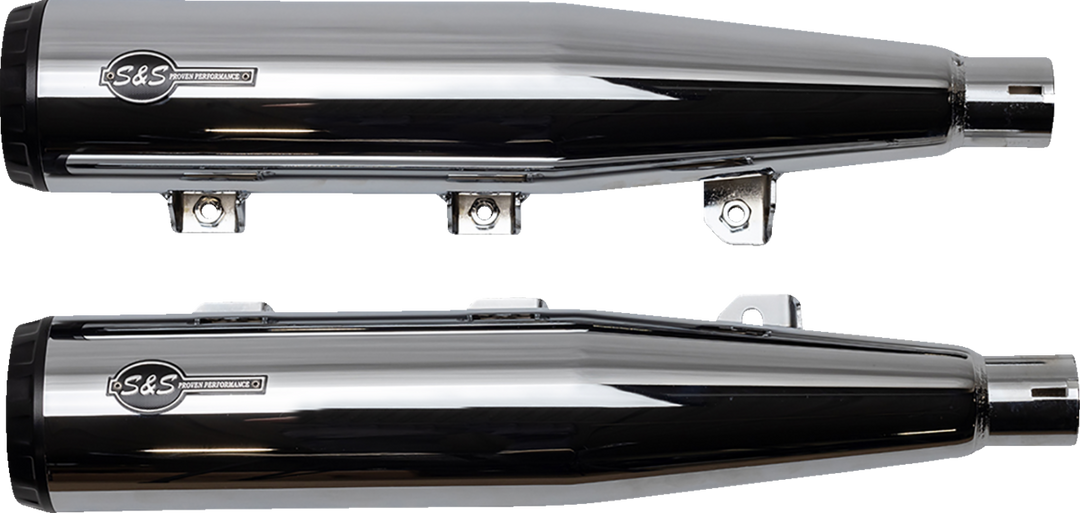 S&S CYCLE Grand National Slip-On Mufflers - Chrome - 50-State 4110-156