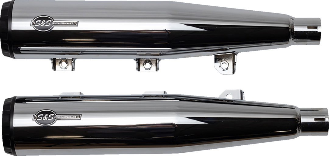 S&S CYCLE Grand National Slip-On Mufflers - Chrome - Race Only 4110-156-R