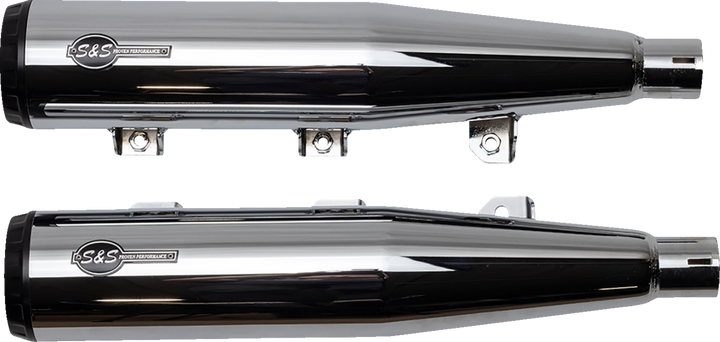 S&S CYCLE Grand National Slip-On Mufflers - Chrome - Race Only 4110-156-R