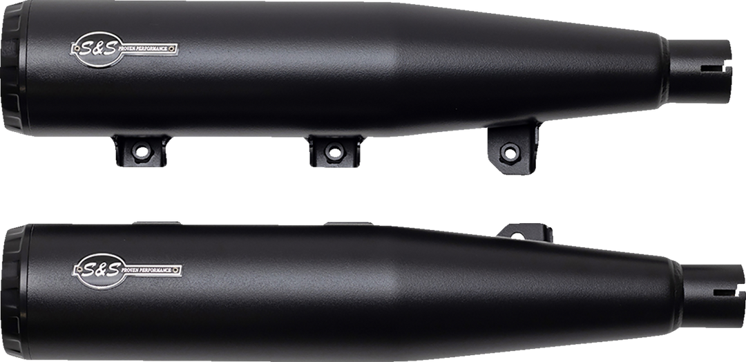 S&S CYCLE Grand National Slip-On Mufflers - Black - 50-State 4110-266
