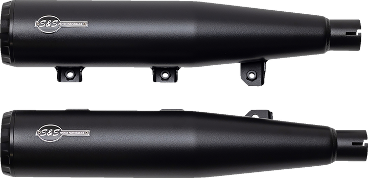 S&S CYCLE Grand National Slip-On Mufflers - Black - 50-State 4110-266