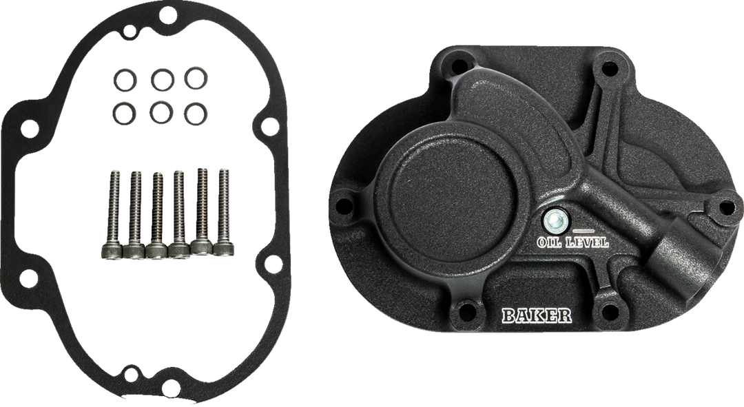 BAKER DRIVETRAIN Transmission Side Cover Assembly - Function-Formed™/Cable Type - Wrinkle Black BD-10603-A