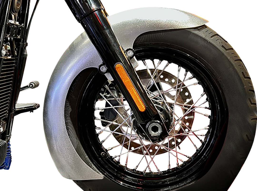 PAUL YAFFE BAGGER NATION Thicky Front Fender - OEM - With Satin Adaptors - HD Softail® '18-'26 THICK-OEM-M8ST-S