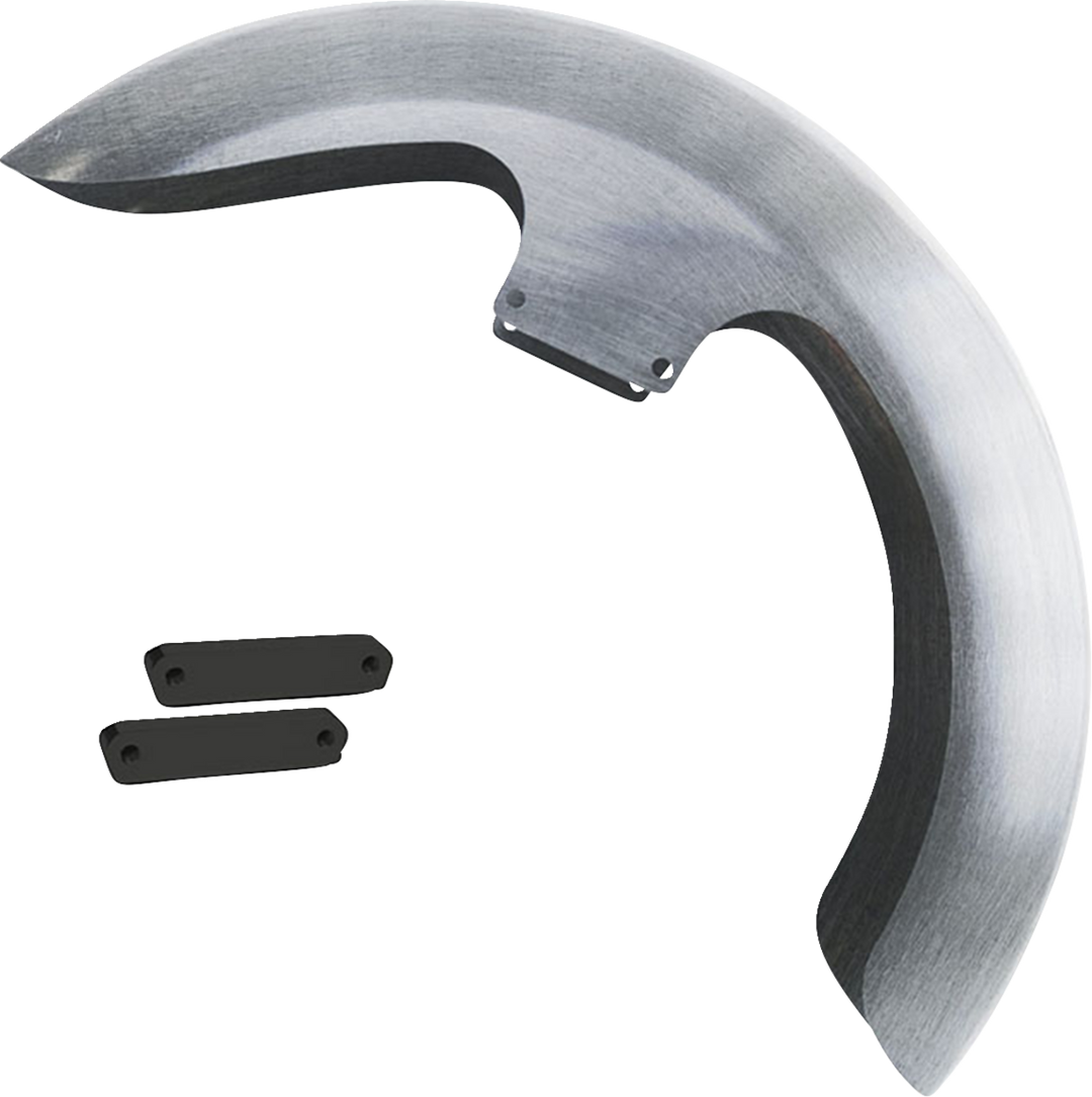 PAUL YAFFE BAGGER NATION Thicky Front Fender - 21" Wheel - With Black Adapters THICKY21-14L-B