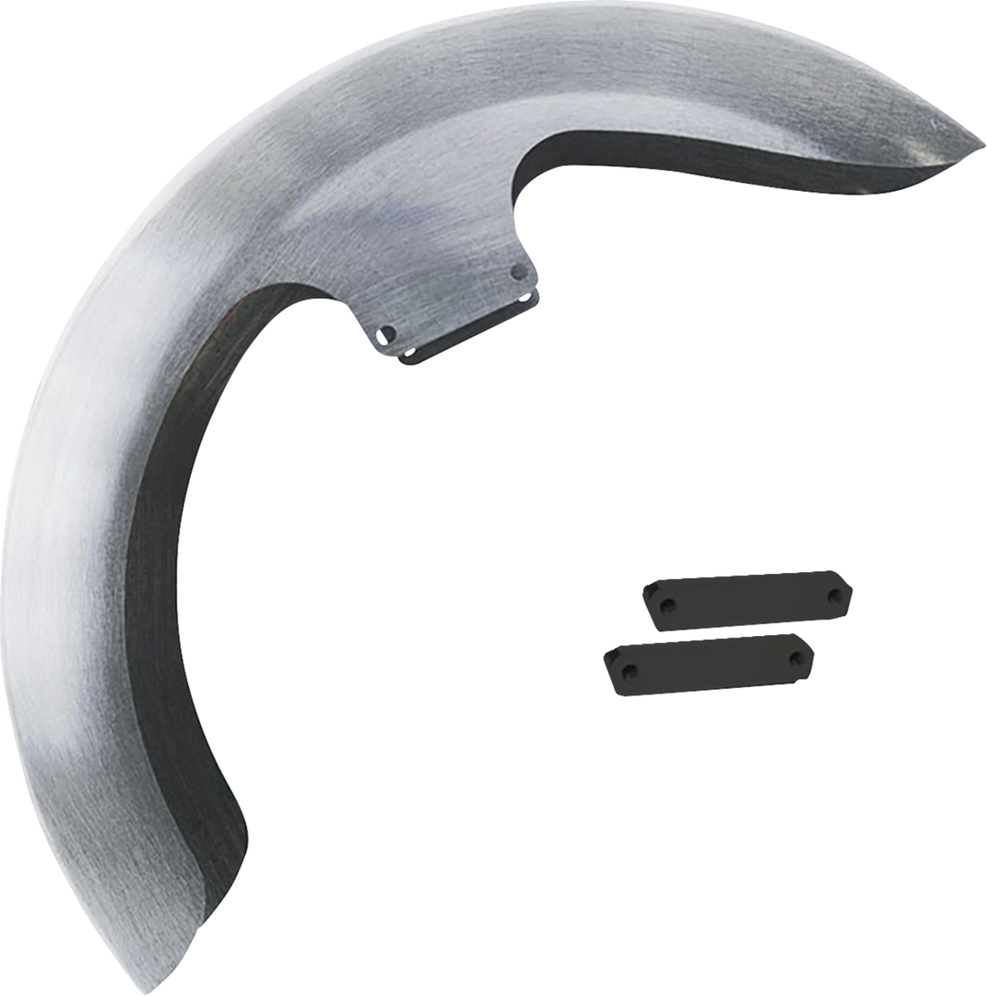 PAUL YAFFE BAGGER NATION Thicky Front Fender - 26" Wheel - With Black Adapters - HD - Touring THICKY26-14L-B