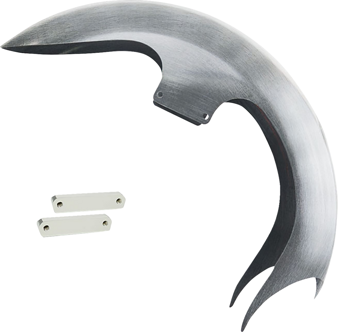 PAUL YAFFE BAGGER NATION Talon Front Fender - 21" Wheel - With Chrome Adapters - HD Touring TALON21-14L-C
