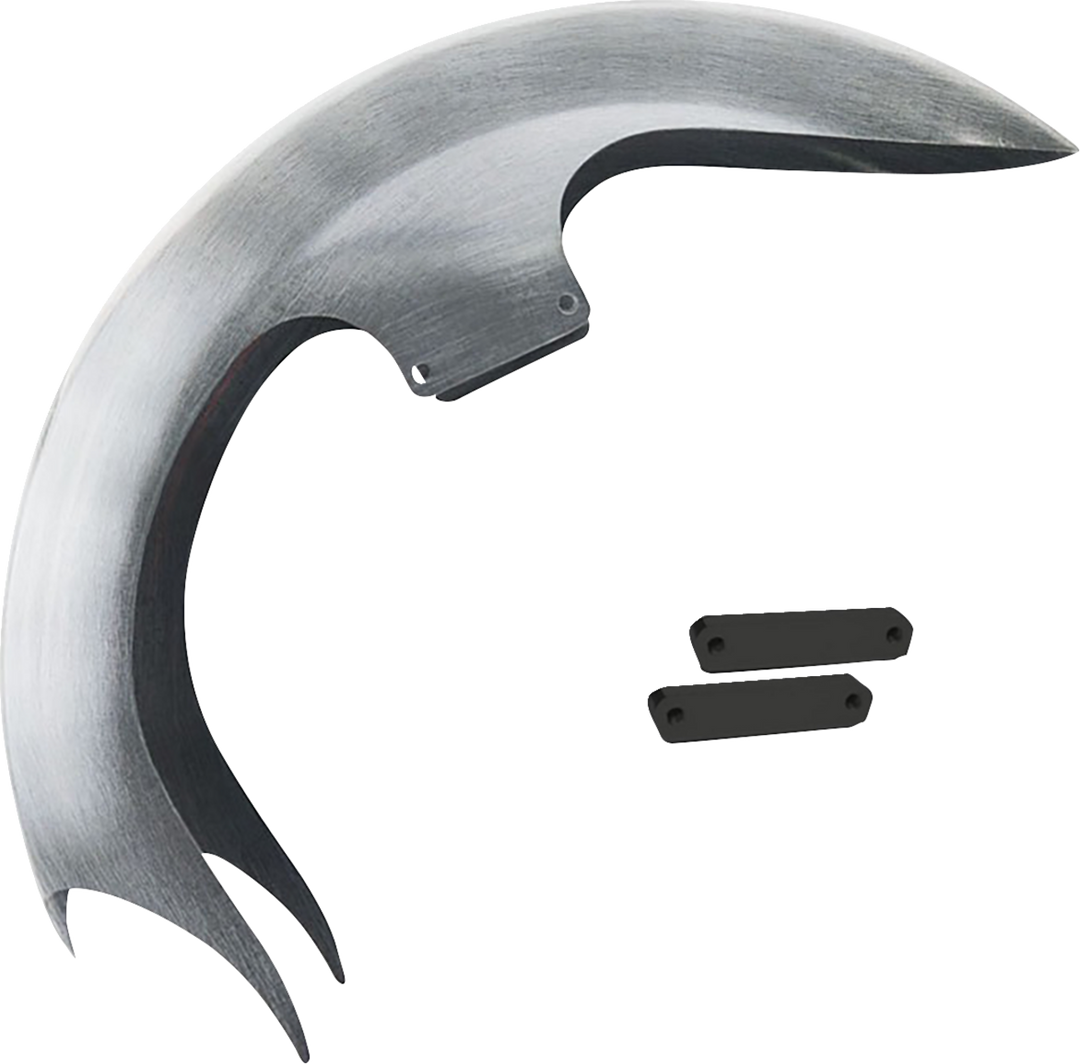 PAUL YAFFE BAGGER NATION Talon Front Fender - 23" Wheel - With Black Adapter - HD Touring TALON23-14L-B
