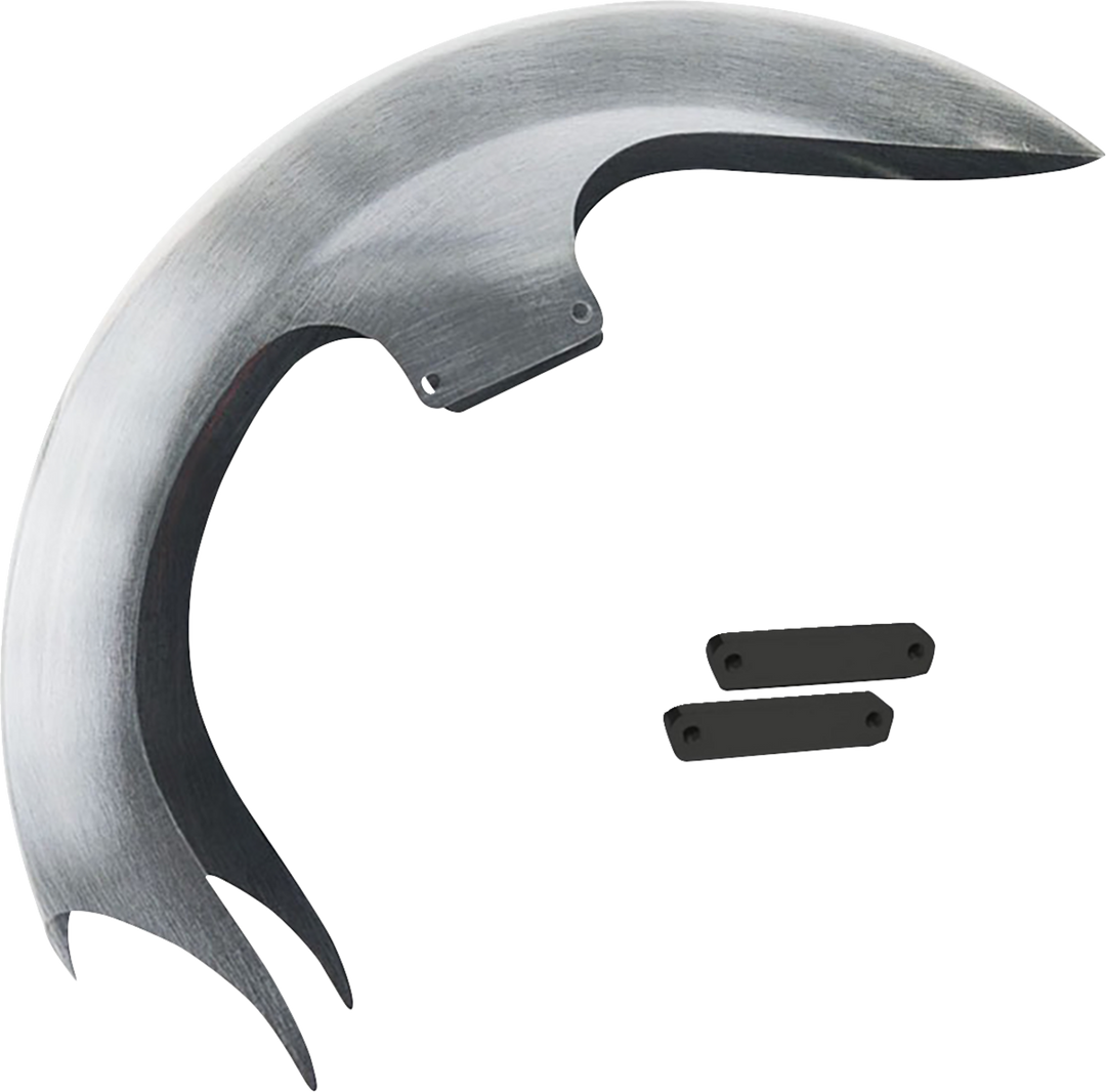 PAUL YAFFE BAGGER NATION Talon Front Fender - 26" Wheel - With Black Adapters - HD Touring TALON26-14L-B