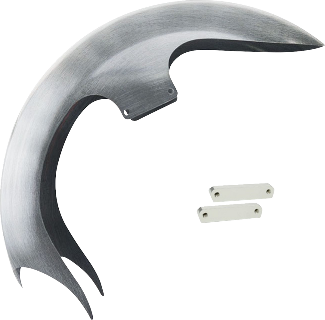 PAUL YAFFE BAGGER NATION Talon Front Fender - 26" Wheel - With Chrome Adapters - HD Touring TALON26-14L-C