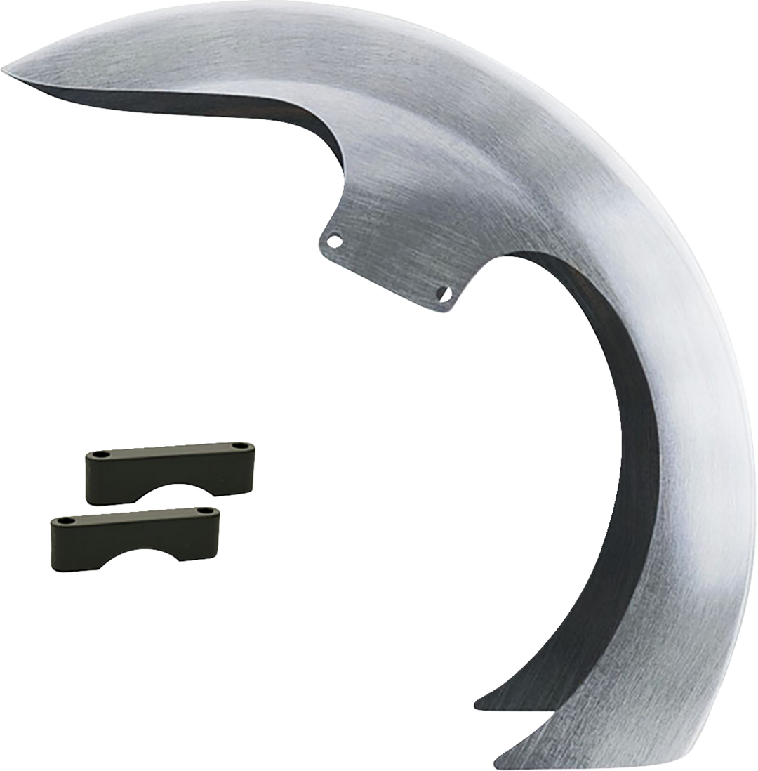 PAUL YAFFE BAGGER NATION DEI Front Fender - 16"-19" Wheel - With Black Adapters - HD Touring DEI-OEM-B