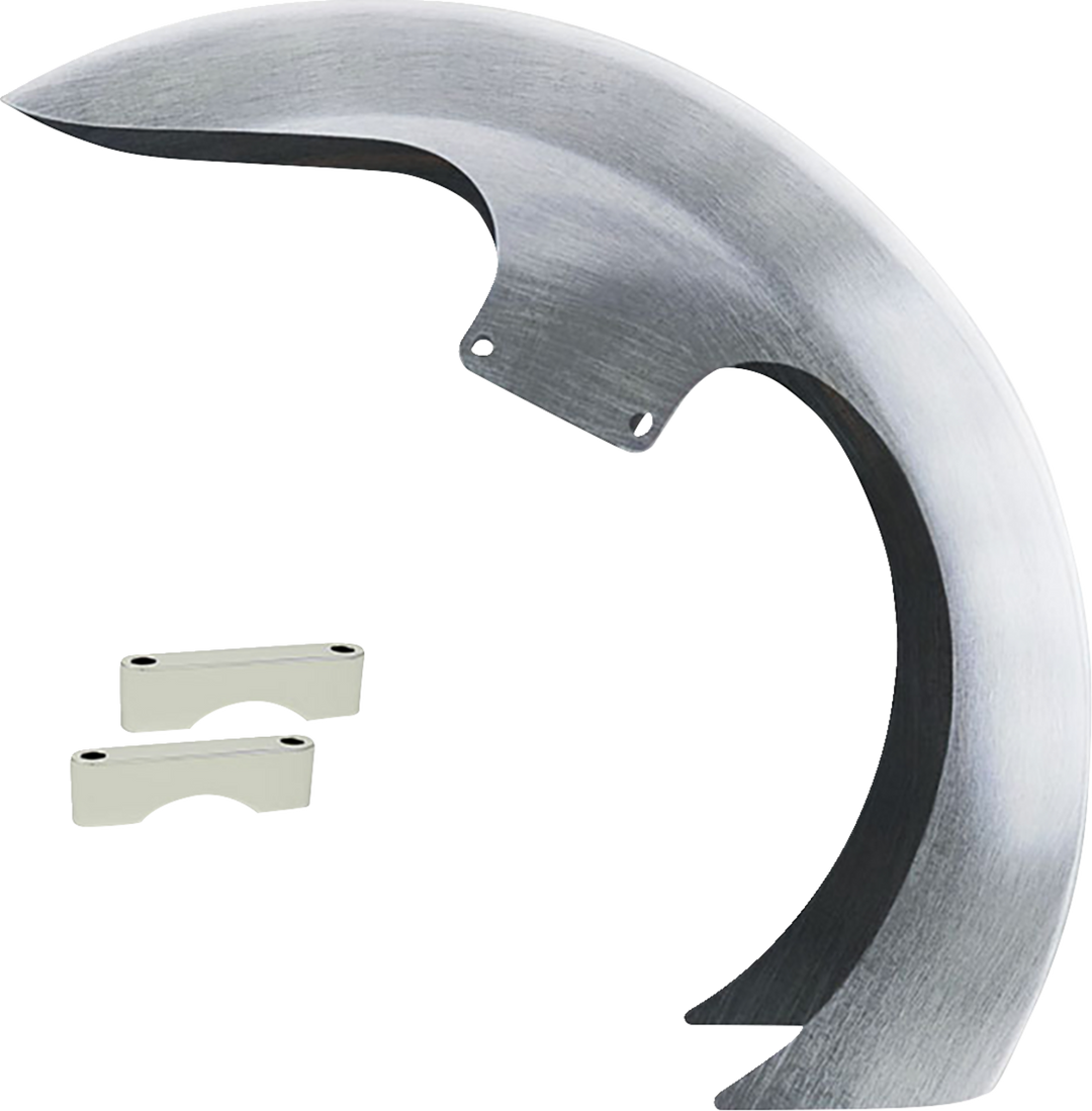 PAUL YAFFE BAGGER NATION DEI Front Fender - 16"-19" Wheel - With Chrome Adapters - HD Touring DEI-OEM-C