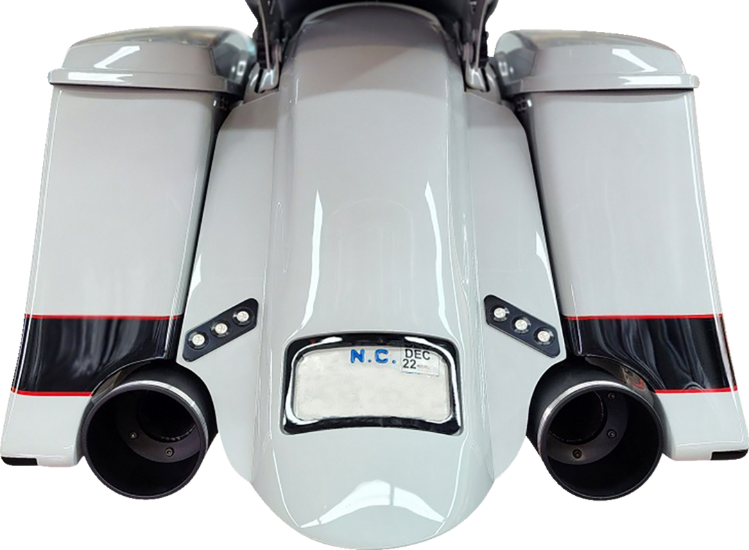 PAUL YAFFE BAGGER NATION Thunder-Pod Taillight Kit - Slanted - Black PYO:TSLP-B