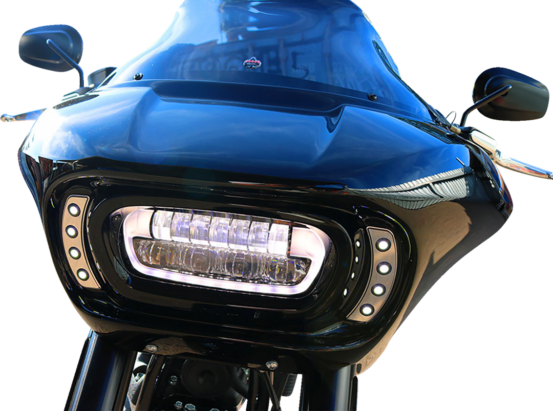 PAUL YAFFE BAGGER NATION Quad Pod Running Light Kit - Fairing Mounted - Chrome PYO:QPLK-C