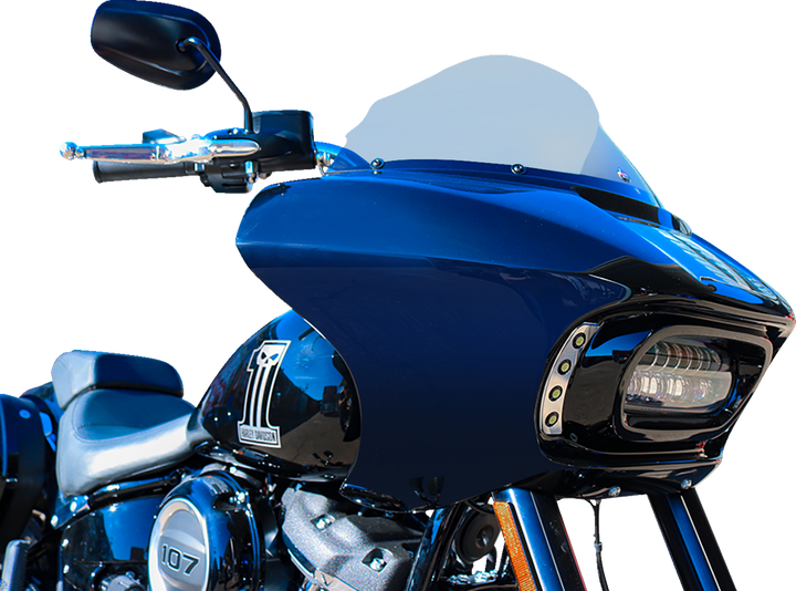 PAUL YAFFE BAGGER NATION Sharknado® Fairing - 9" Windshield - Harley-Davidson PYO:SFK-SG-9