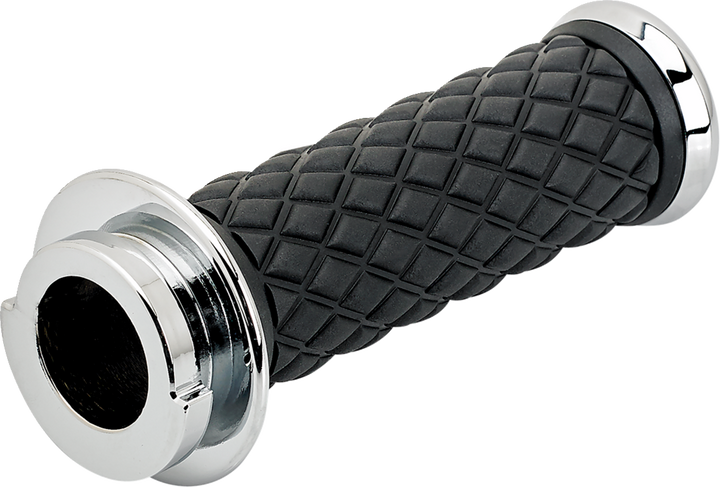 BILTWELL Alumicore Grips - TBW - Chrome 6608-105-01