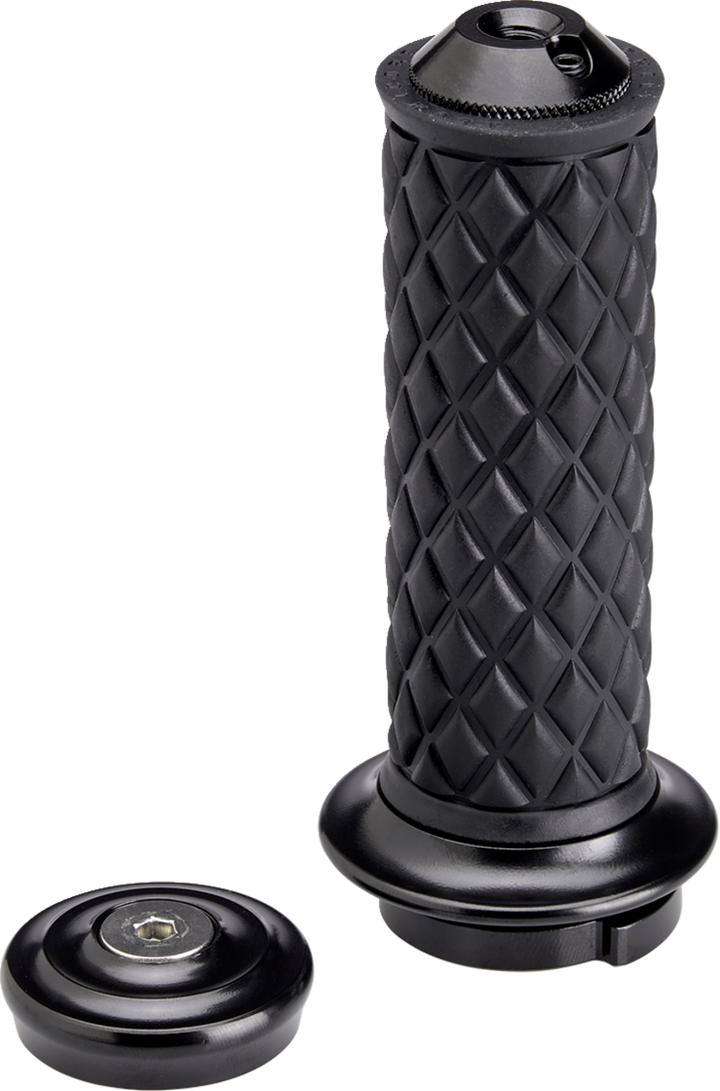 BILTWELL Alumicore Grips - TBW - Black 6608-201-01