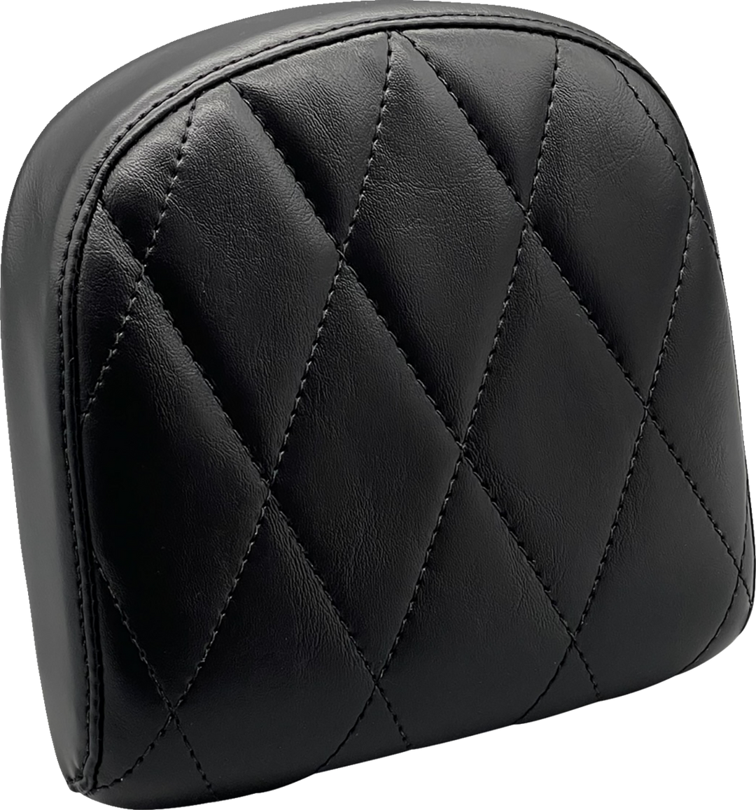 LE PERA Sissy Bar Pad - Small - Diamond - Shiny Black L-SBP03DM-SH