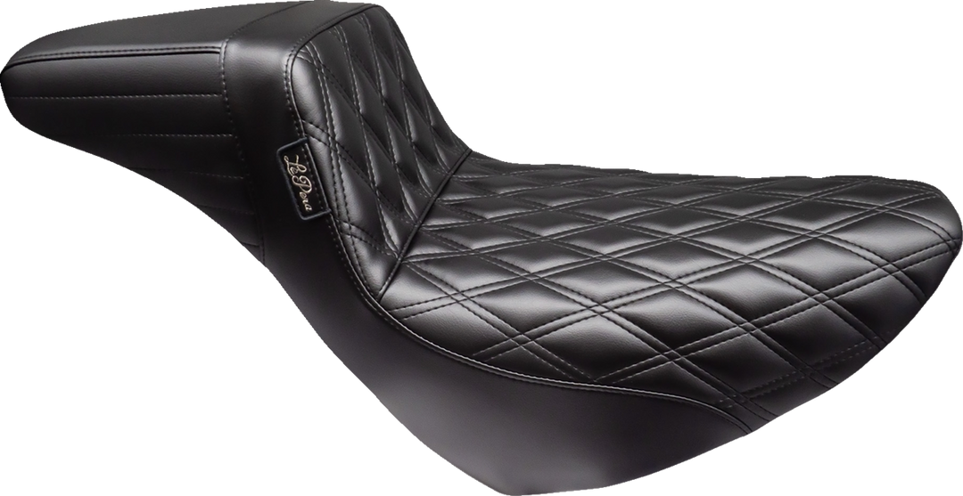 LE PERA Kickflip Daddy Long Legs Low Rider Seat - Double Diamond - Black - FL/FX '18-'24 LYR-590DLDD
