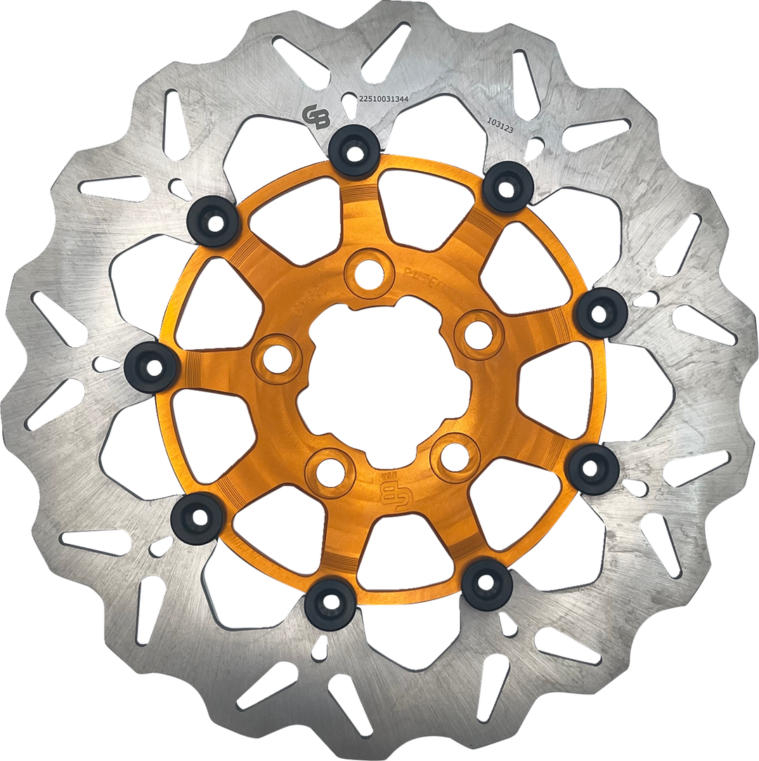 GBRAKES Brake Rotor - Rear - Orange DF681CW-O