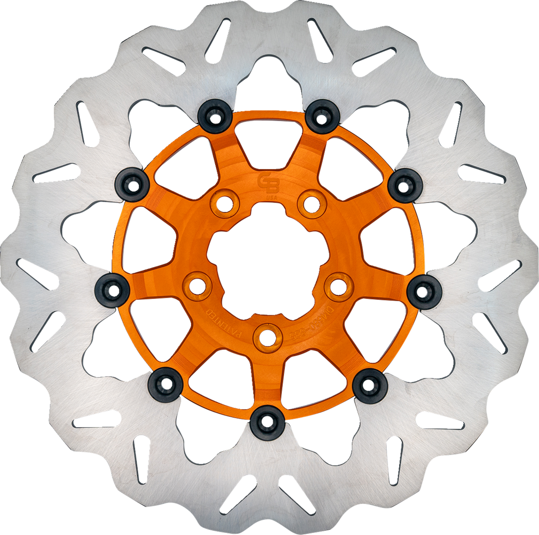 GBRAKES Brake Rotor - Front - Orange DF835CW-O