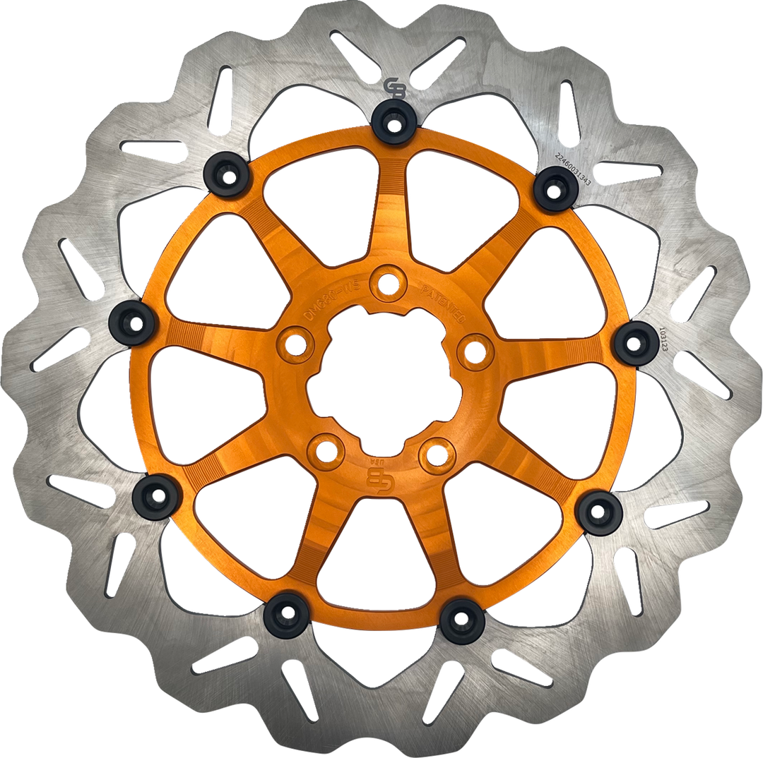 GBRAKES Brake Rotor - Front - Orange DF680CWSS-O